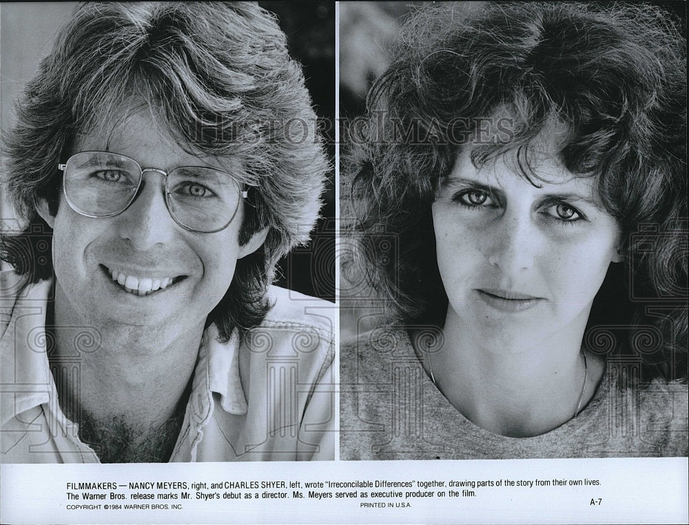 1984 Press Photo "Irreconcibile Differences" writers Nancy Meyers, Charles Shyer- Historic Images
