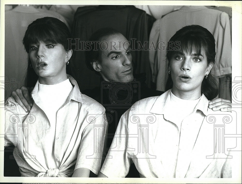 1986 Press Photo Ned Bellamy and Terry Farrell in &quot;The Twilight Zone&quot;- Historic Images