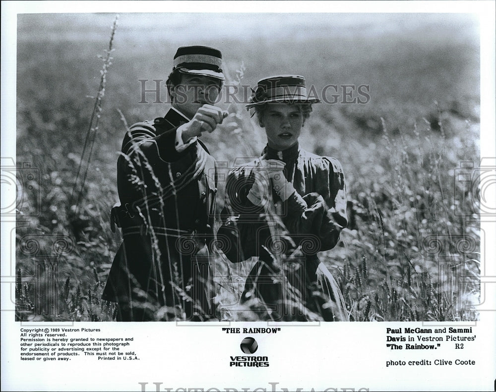 1989 Press Photo &quot;The Rainbow&quot; Paul McGann &amp; Sammi Dvis- Historic Images