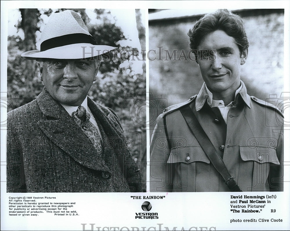 1989 Press Photo &quot;The Rainbow&quot; Paul McGann &amp; Paul Hemmings- Historic Images