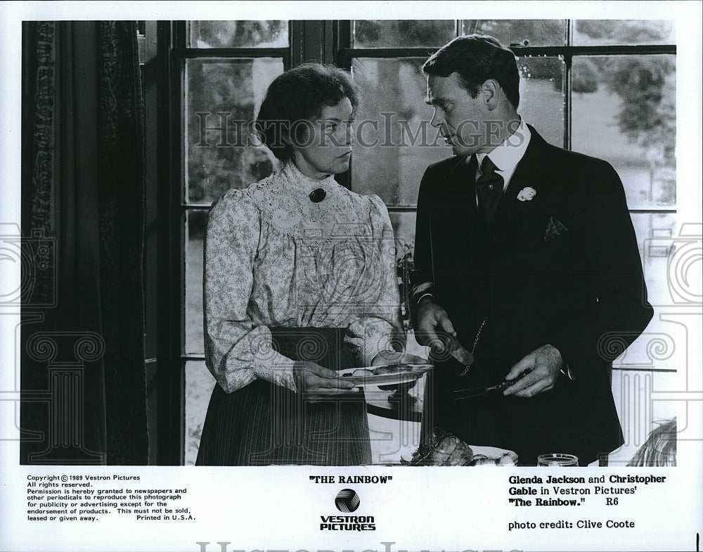 1989 Press Photo "The Rainbow" Glenda Jackson, Christopher Gable- Historic Images