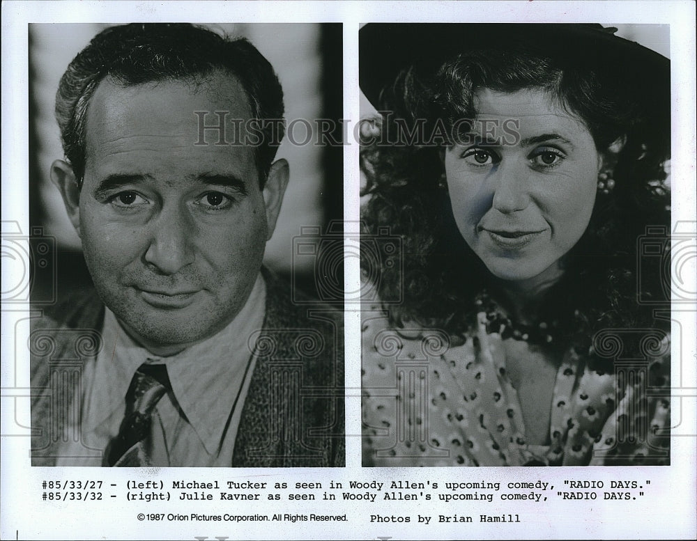 1987 Press Photo Radio Days&quot; Michael Tucker &amp; Julie Kavner- Historic Images