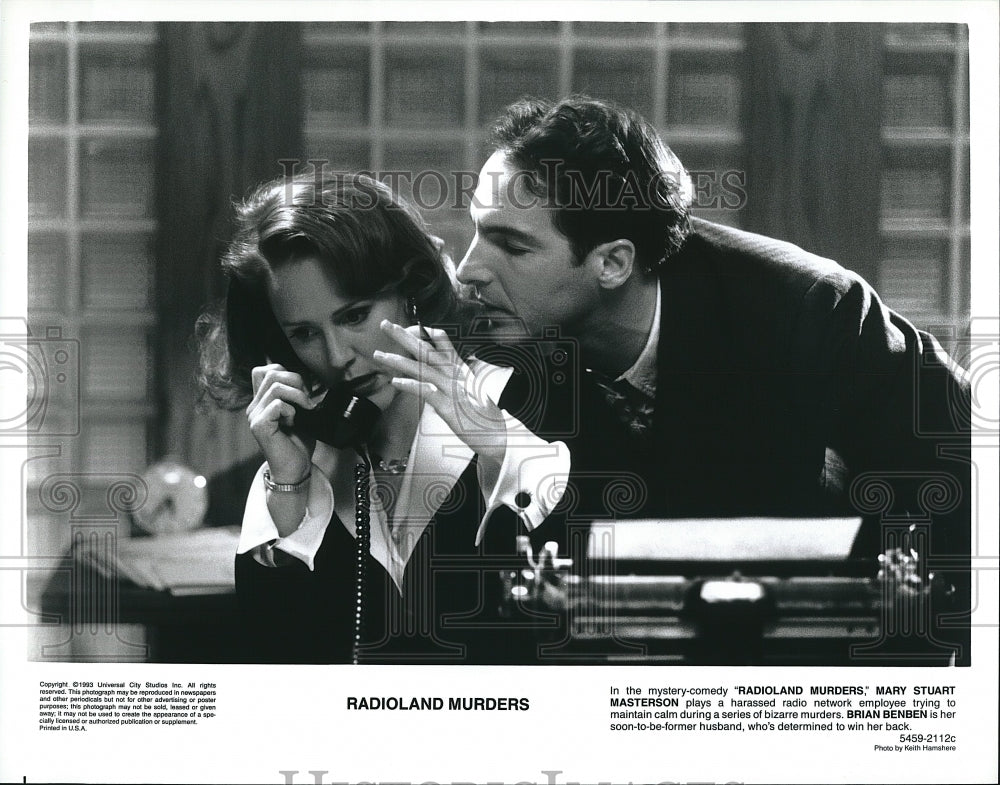 1994 Press Photo  &quot;Radioland Murders&quot; Mary Stuart Masterson, Brian Bensen- Historic Images