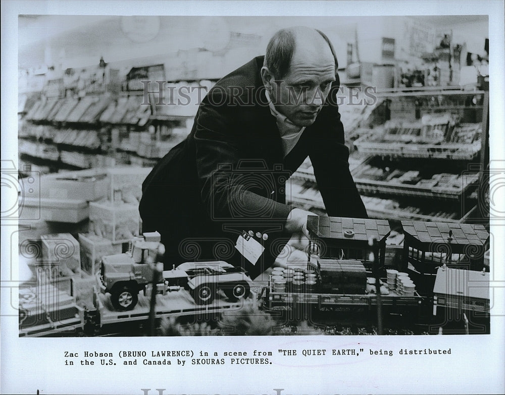 Press Photo Bruno Lawrence American Actor Stars In Quiet Earth Movie Film- Historic Images