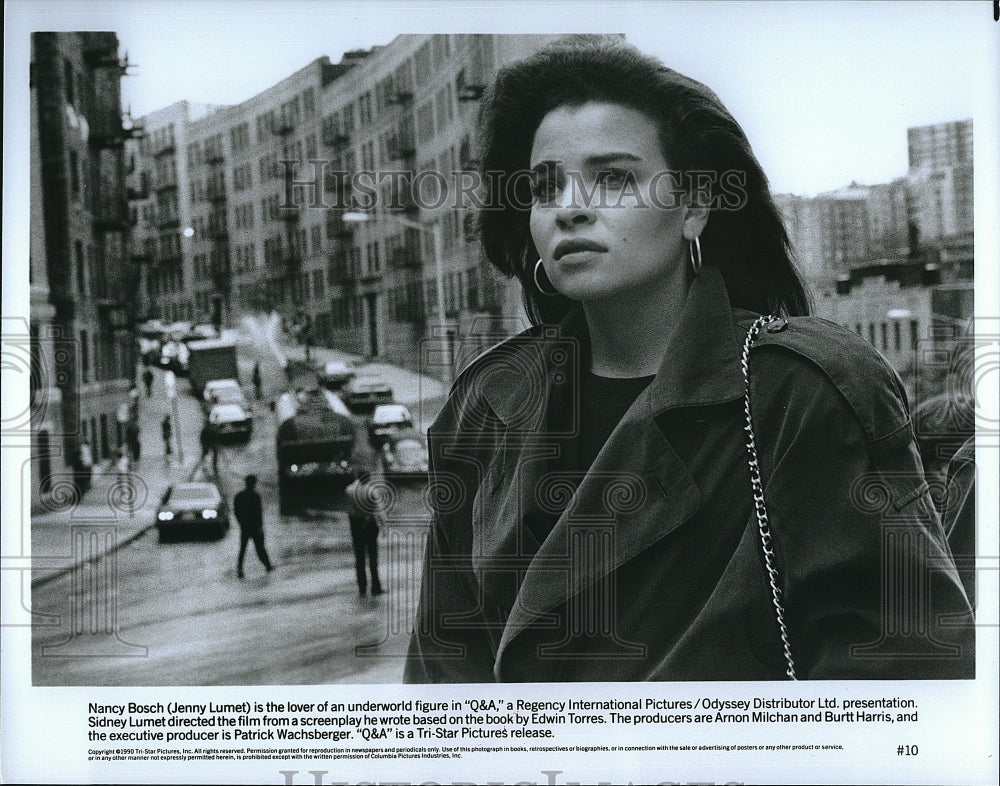 1990 Press Photo Jenny Lumet in a scene from &quot;Q&amp;A&quot;- Historic Images