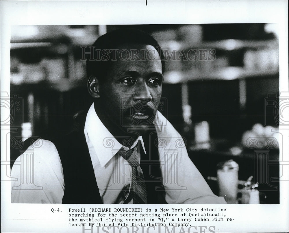 1982 Press Photo Richard Roundtree in the horror film &quot;Q&quot;- Historic Images