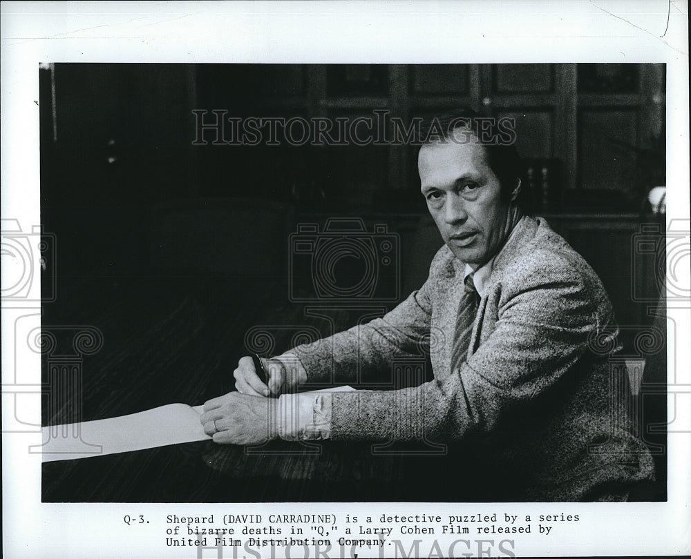 1982 Press Photo David Carradine in the horror film &quot;Q&quot;- Historic Images