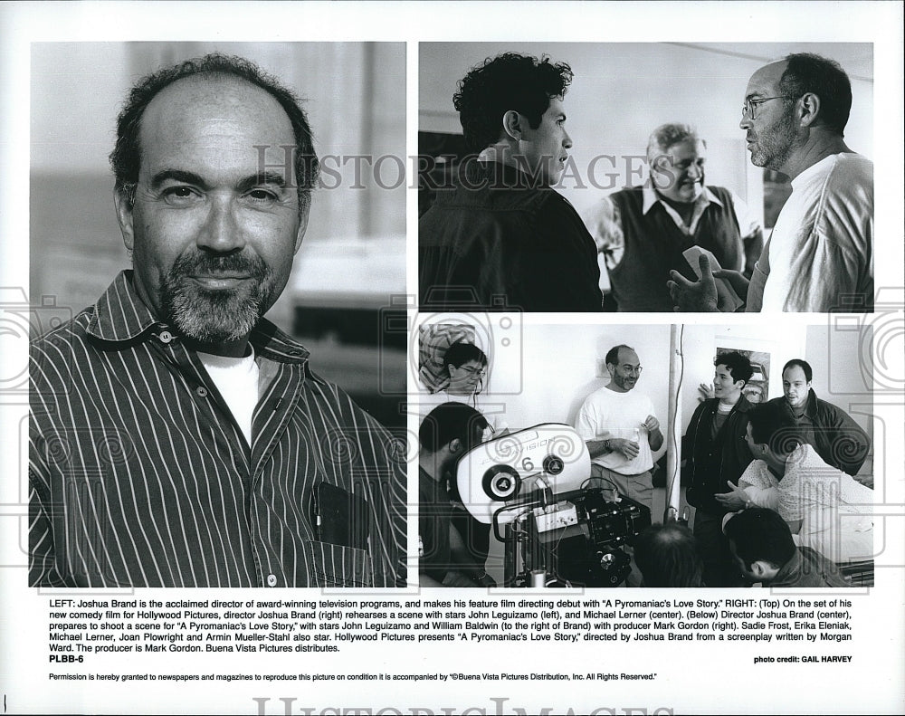 1995 Press Photo director Joshua Brand of the film "A Pyromaniac's Love Story"- Historic Images