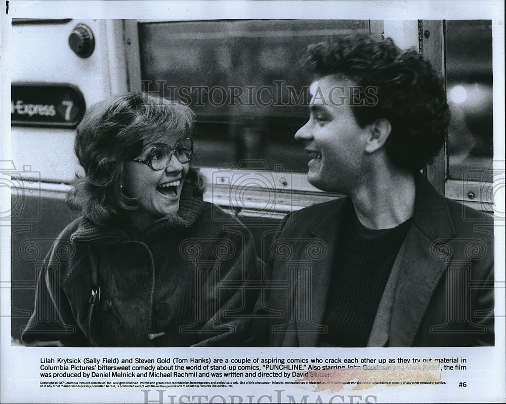 1987 Press Photo &quot;Punchline&quot; Sally Field &amp; Tom Hanks- Historic Images