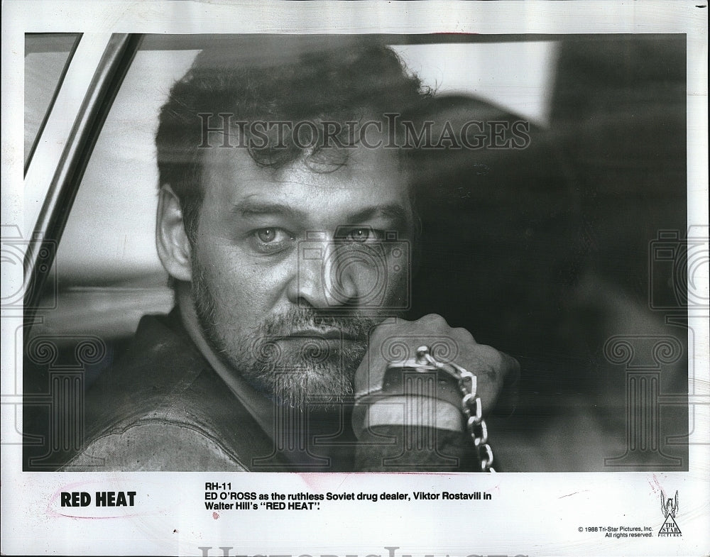 1988 Press Photo Ed O&#39;Ross stars in &quot;Red Heat&quot;- Historic Images