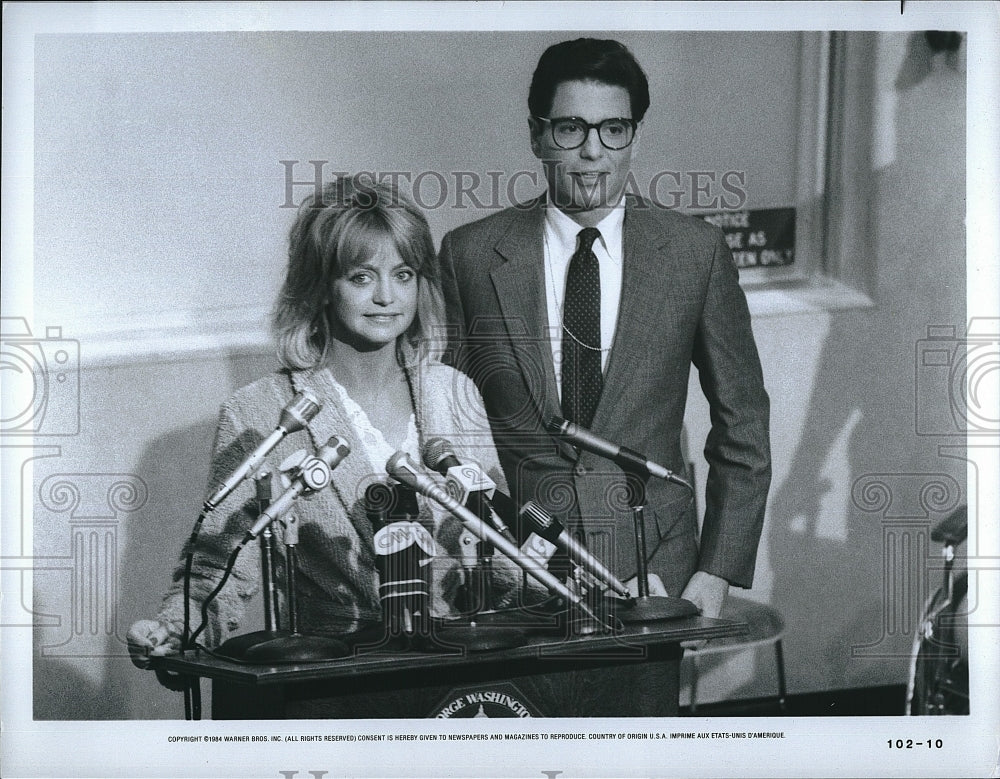 1984 Press Photo Goldie Hawn stars in &quot;Protocol&quot;- Historic Images