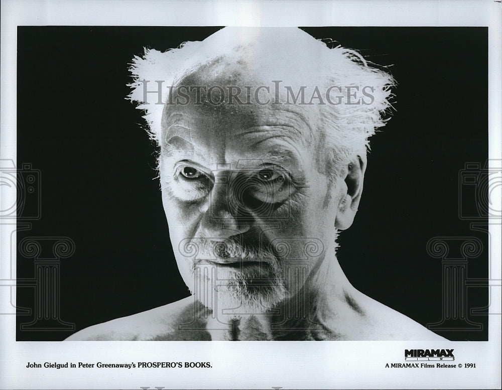 1991 Press Photo John Gielgud in &quot;Prospero&#39;s Books&quot;
- Historic Images