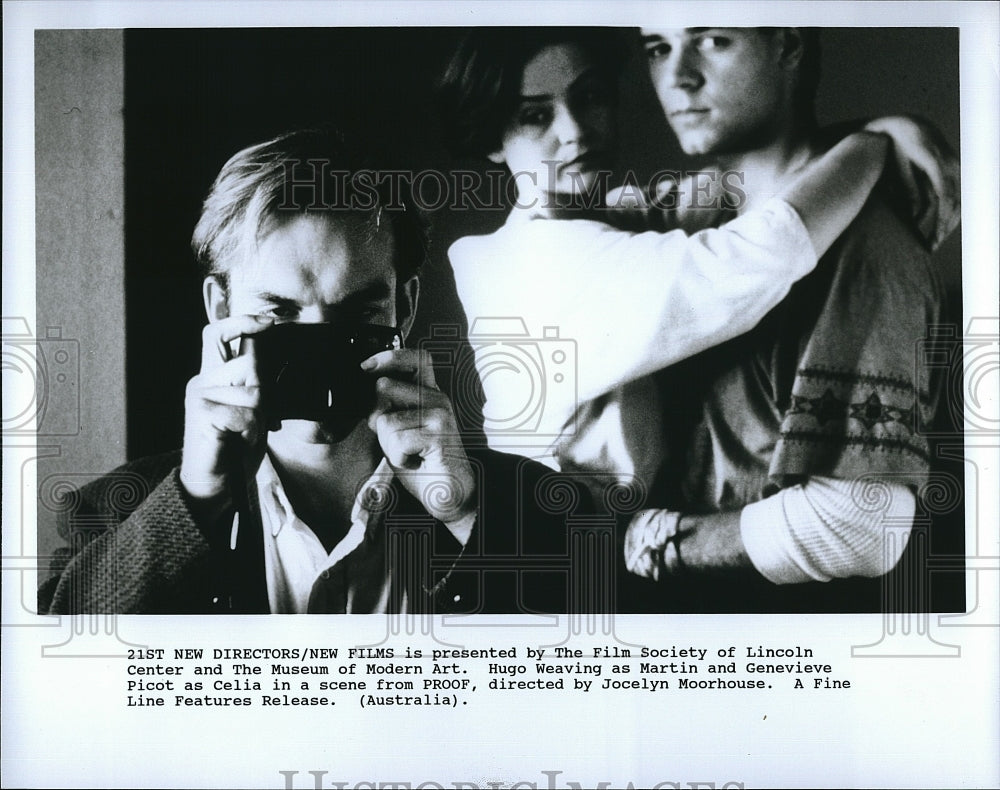 2005 Press Photo Hugo Weaving, Genevieve Picot in &quot;Proof&quot;- Historic Images