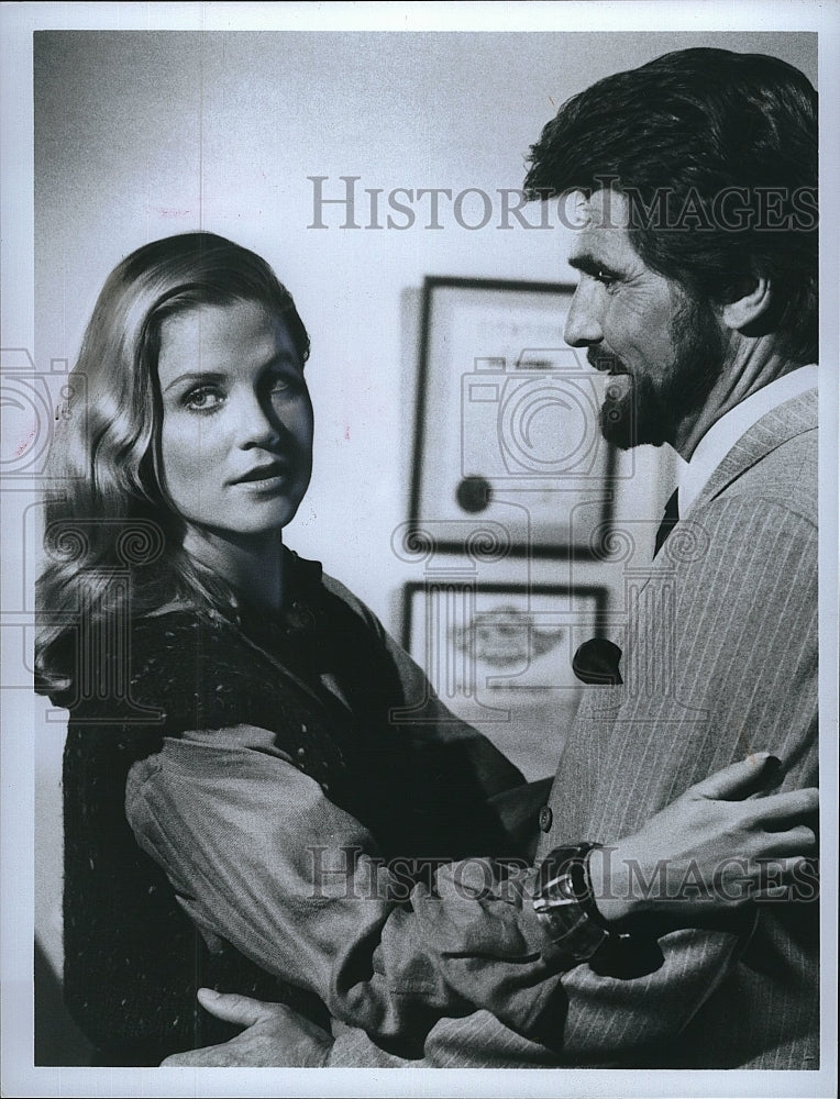 Press Photo Laura Johnson and James Brolin of TV series &quot;Falcon Crest&quot;- Historic Images