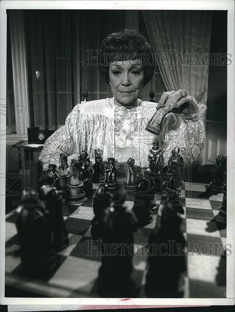 1987 Press Photo Jane Wyman Falcon Crest Television Series- Historic Images