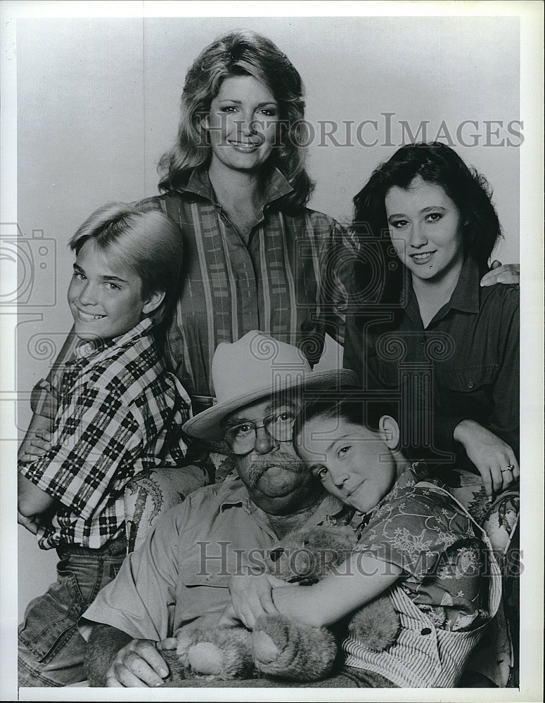 1987 Press Photo W. Brimley, C. Allen, Deidre Hall, S. Doherty &quot;Our House&quot;- Historic Images