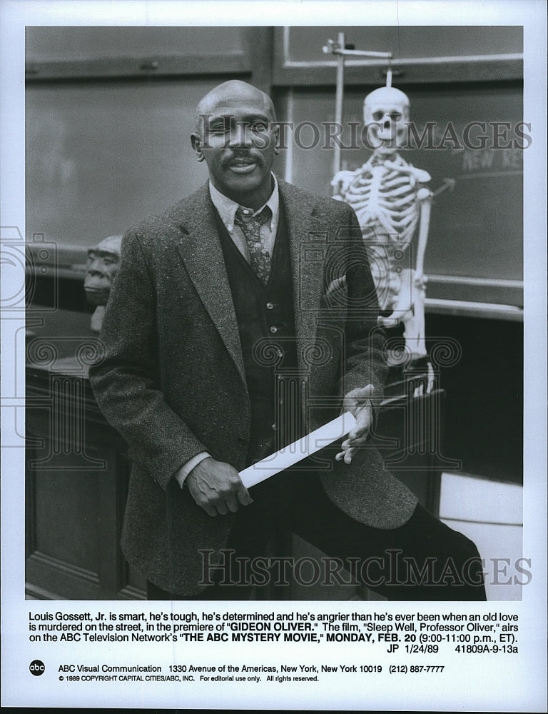 1989 Press Photo &quot;Gideon Oliver&quot; starring Louis Gossett Jr.- Historic Images