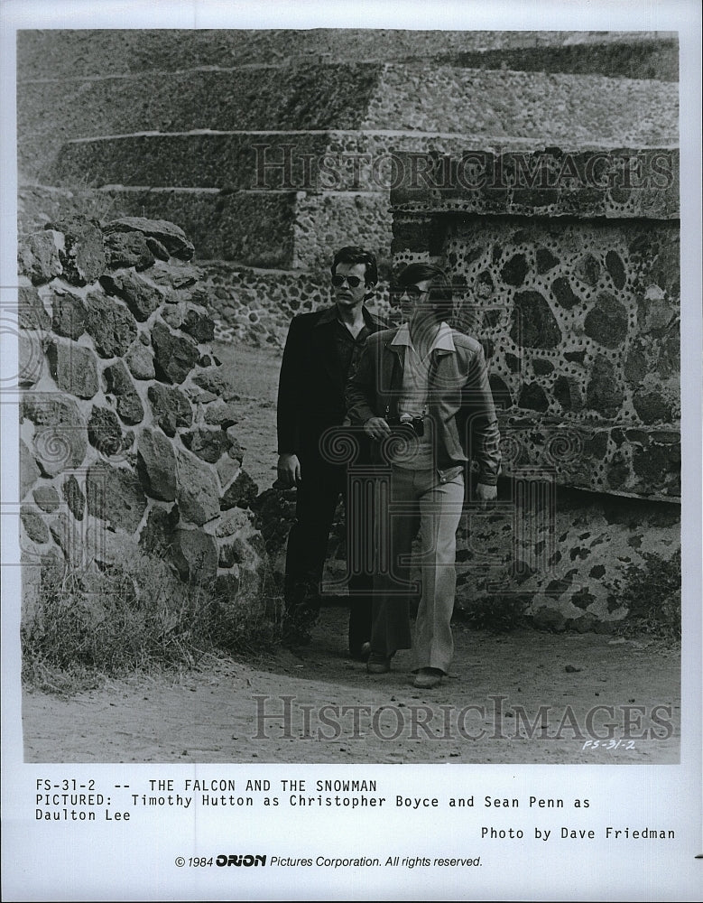 1984 Press Photo &quot;The Falcon &amp; the Snowman&quot; starring Sean Penn, Timothy Hutton- Historic Images