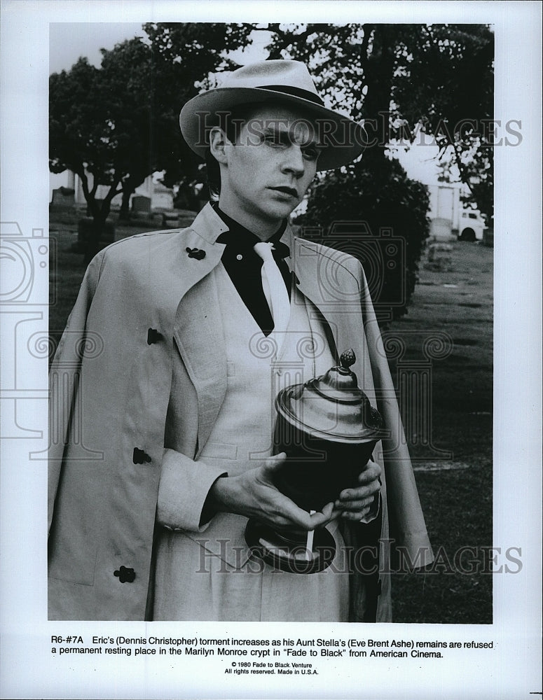 1980 Press Photo Dennis Christopher, Eve Brent Ashe &quot;Fade to Black&quot;- Historic Images