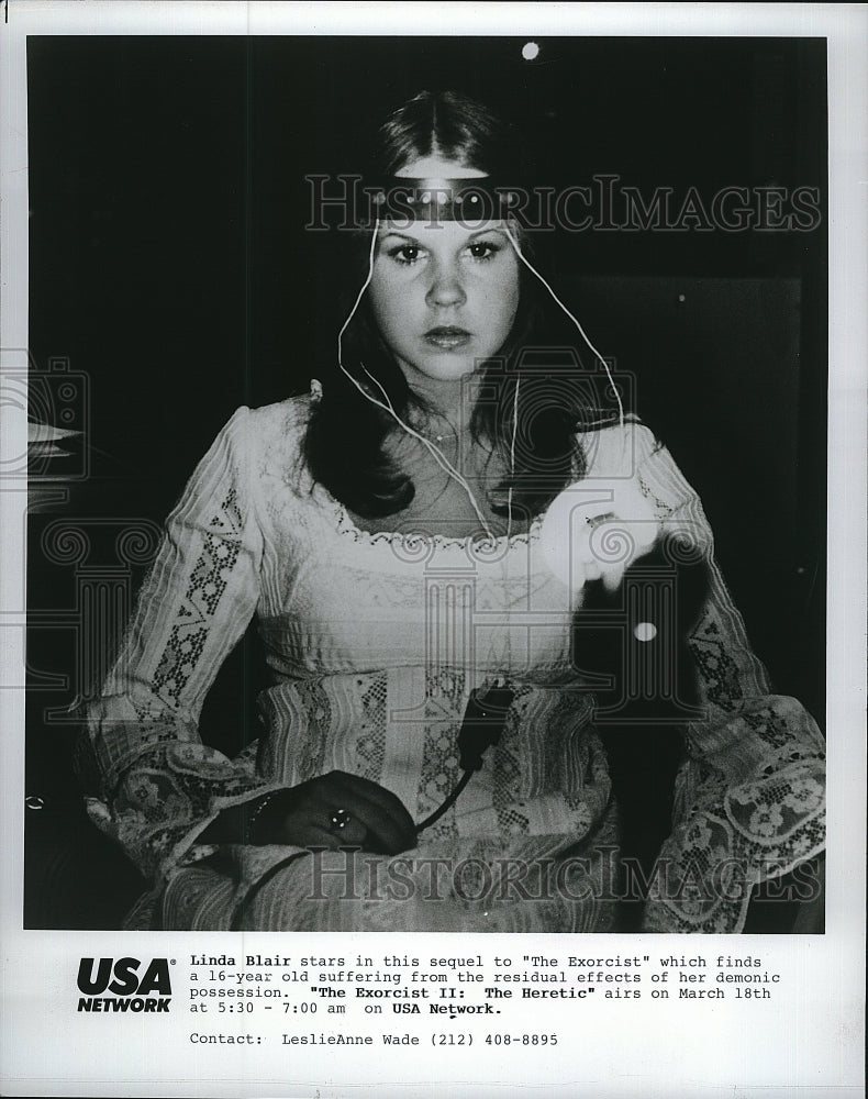 1977 Press Photo &quot;The Exorcist:The Heretic&quot; starring Linda Blair- Historic Images