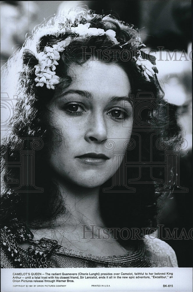 1981 Press Photo &quot;Excalibur&quot; starring Cherie Lunghi- Historic Images