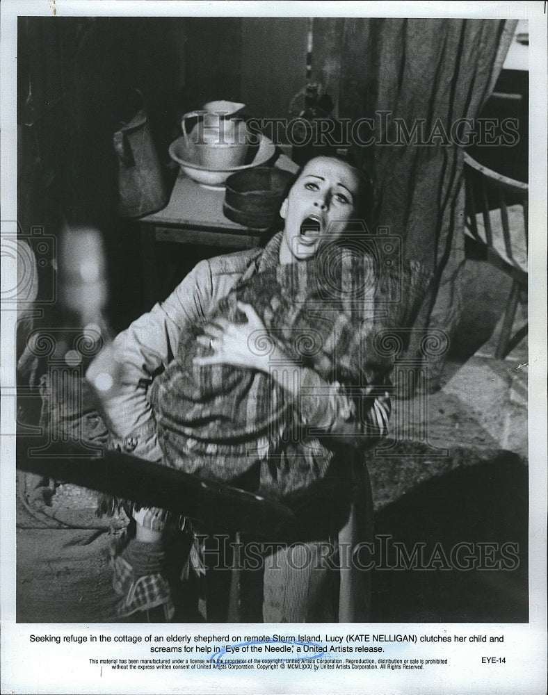 1981 Press Photo Actress Kate Nelligan in &quot;Eye of the Needle&quot;- Historic Images