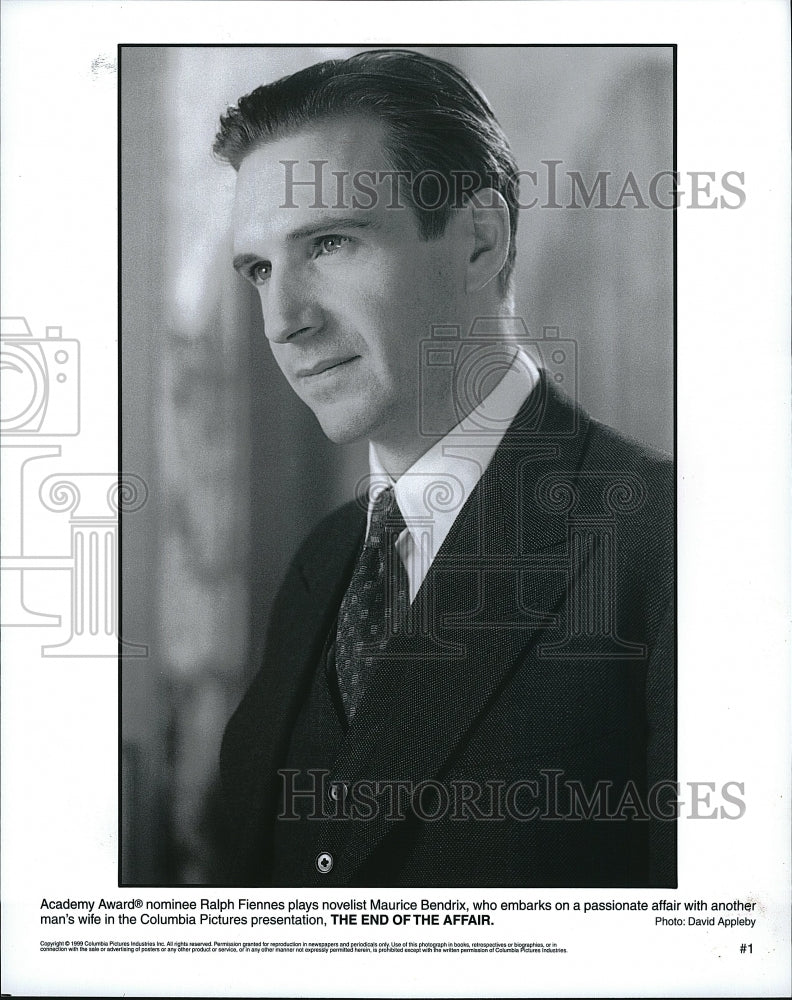 1999 Press Photo English Actor Ralph Fiennes In The End Of The Affair- Historic Images