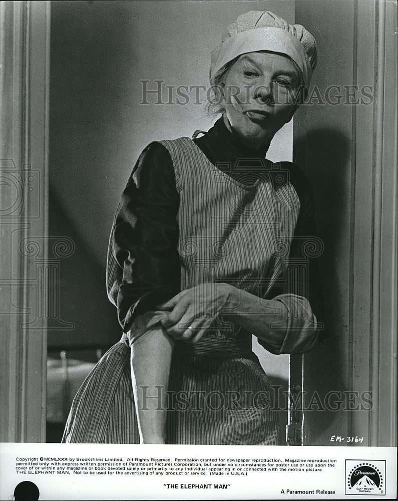 1980 Press Photo Dame Wendy Hiller in &quot;The Elephant Man&quot;- Historic Images