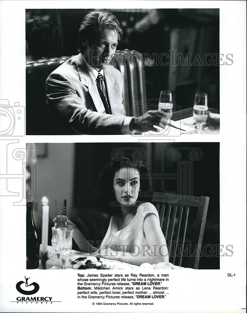 1994 Press Photo James Spader, Madchen Amick &quot;Dream Lover&quot;- Historic Images