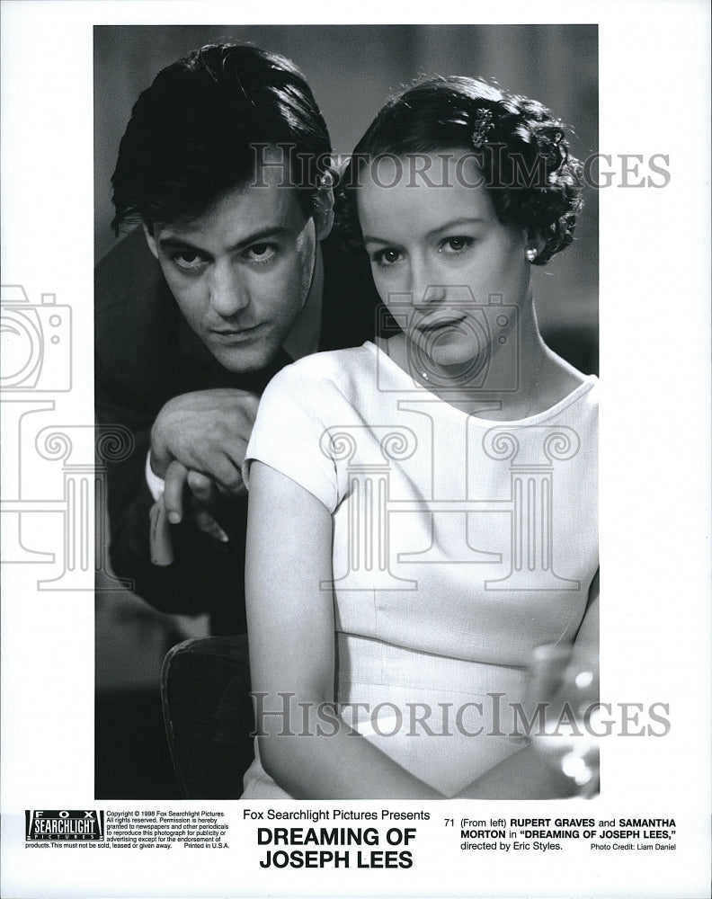 1998 Press Photo Rupert Graves, Samantha Morton &quot;Dreaming of Joseph Lees&quot;- Historic Images