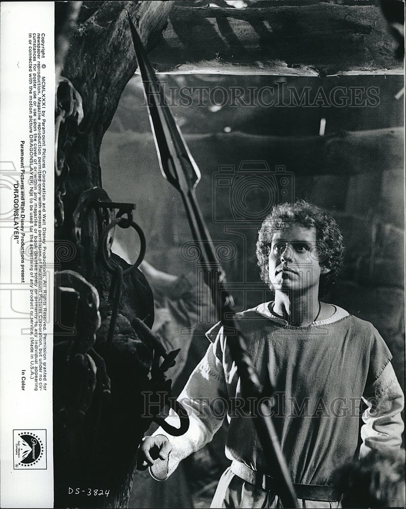 1981 Press Photo Peter MacNicol &quot;Dragonslayer&quot;- Historic Images