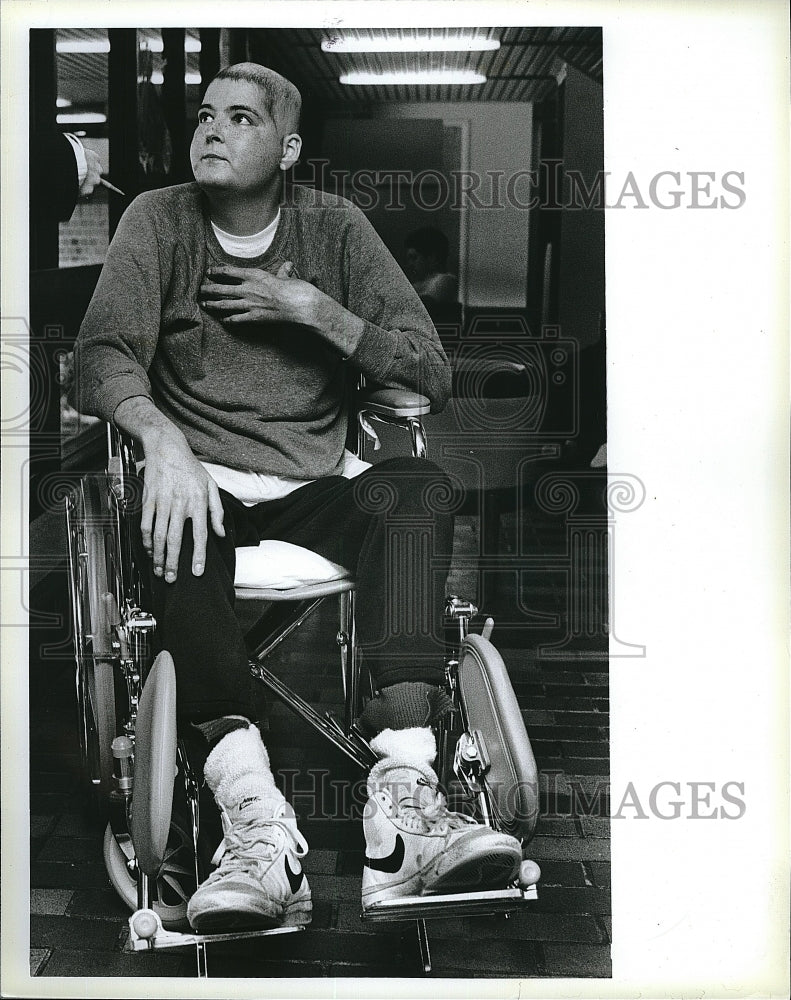1983 Press Photo Jeff Long kid from Childrens Hospital Return of the Jedi- Historic Images