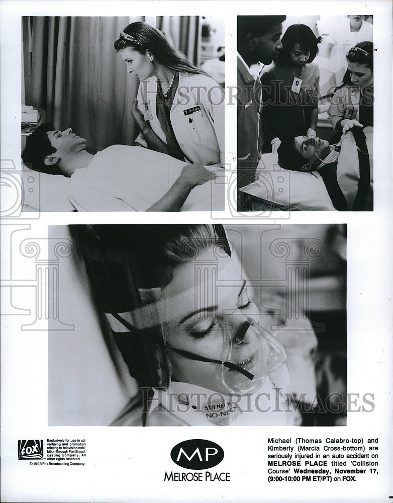 1994 Press Photo Television Series Thomas Calabro Marcia Cross- Historic Images