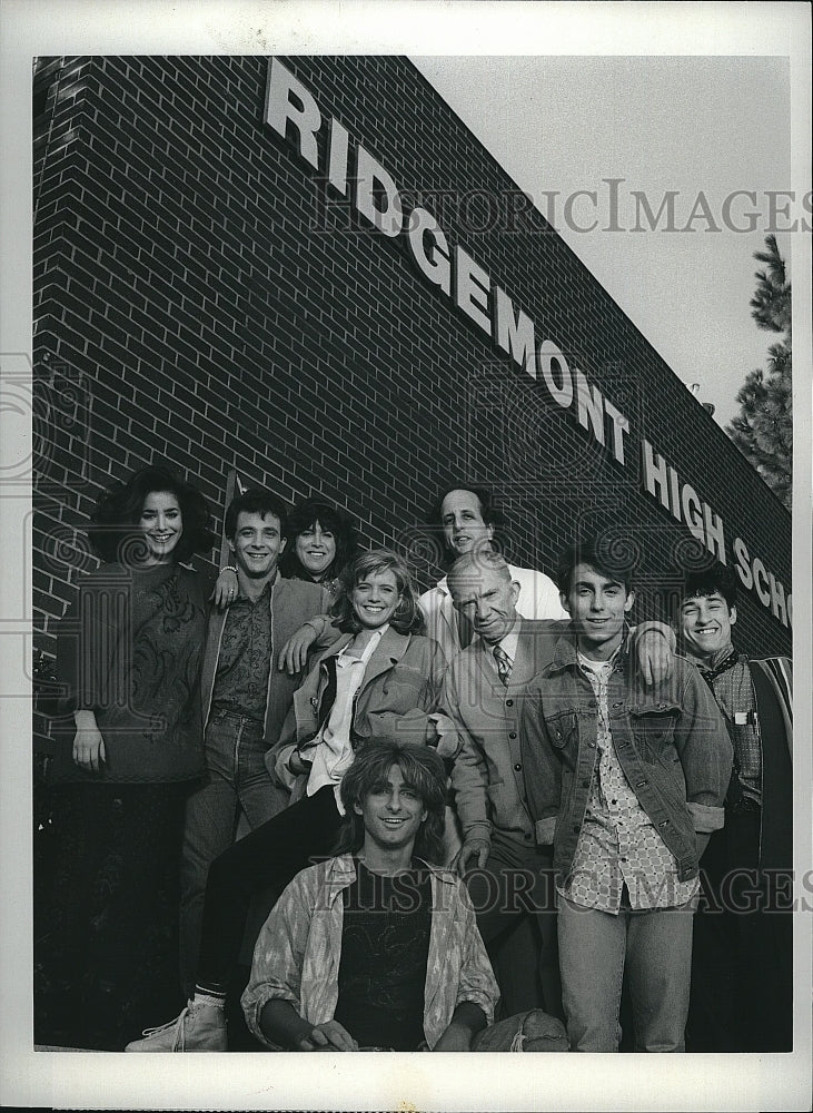 1986 Press Photo Dean Cameron Claudia Wells James Nardini Patrick Dempsey Actor- Historic Images