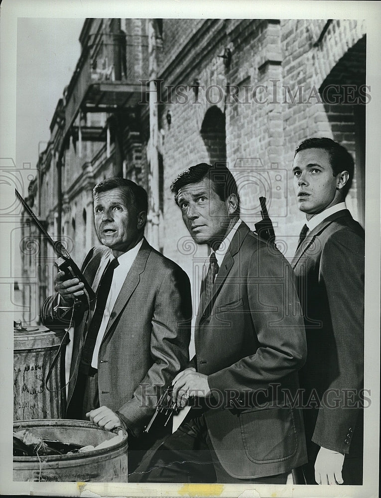 1966 Press Photo The FBI Philip Abbott Efren Zimbalist Stephen Brooks- Historic Images