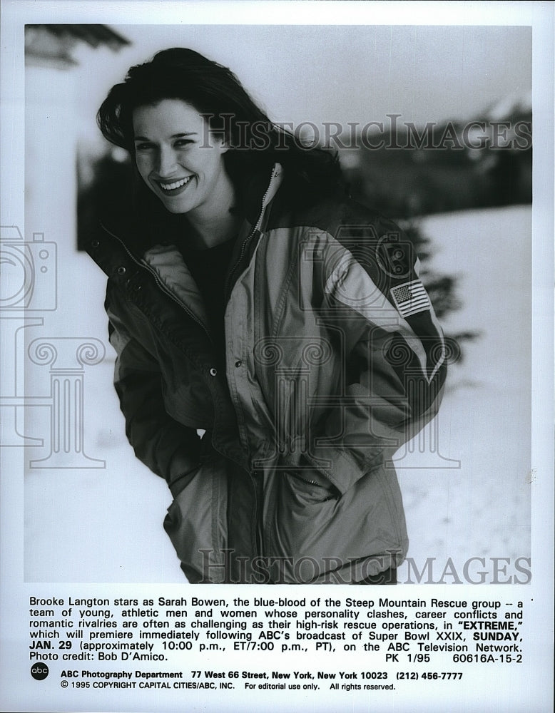 1995 Press Photo Brooke Langton stars as Sarah Bowen in &quot;Extreme&quot;.- Historic Images