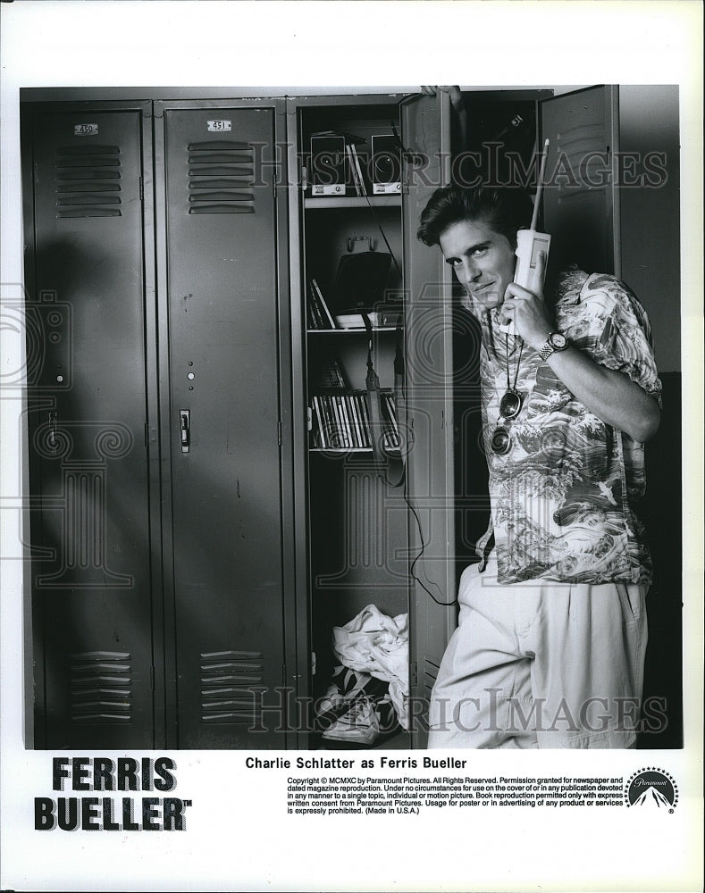 1990 Press Photo Actor Charlie Schlatter in &quot;Ferris Bueller&quot; the Series- Historic Images