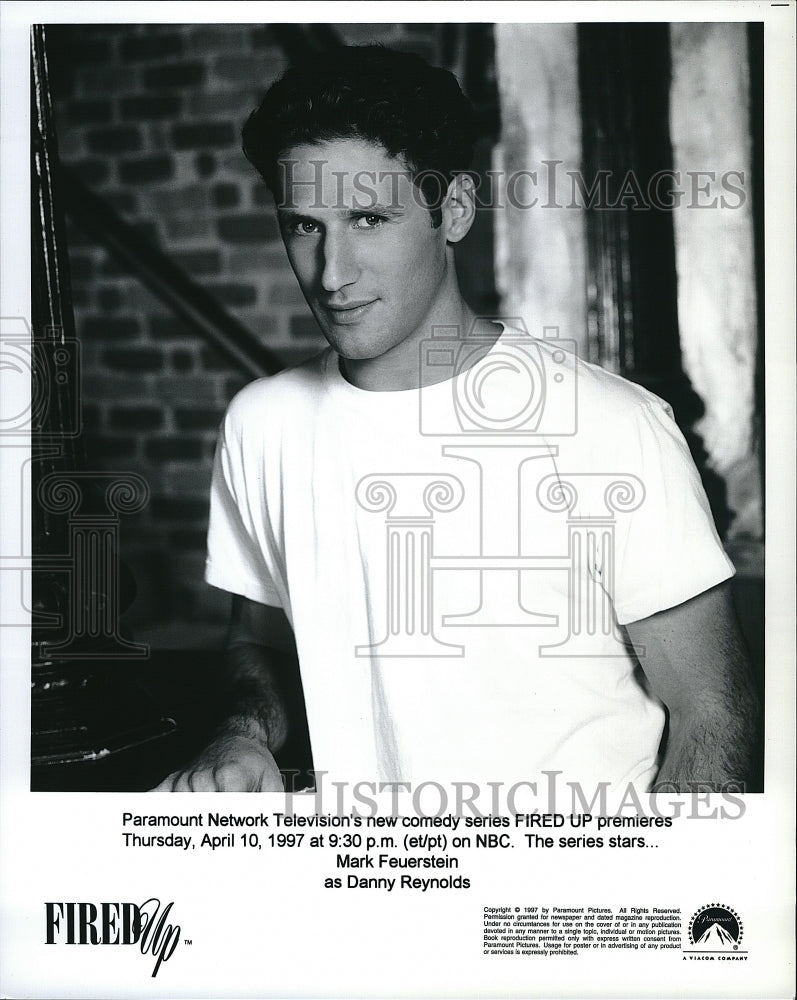 1997 Press Photo Mark Feuerstein in Fired Up- Historic Images