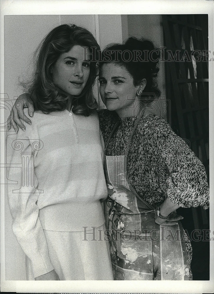 1985 Press Photo Blanceh Baker Actress Tovah Feldshuh Equalizer TV Show Series- Historic Images