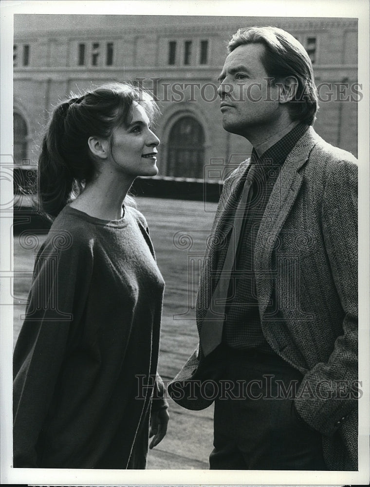 1988 Press Photo Amanda Plummer Actress Richard Jordan Equalizer TV Show Series- Historic Images