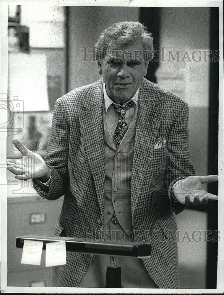 1989 Press Photo Alex Rocco in CBS-TV &quot;The Fabulous Teddy&quot;.- Historic Images