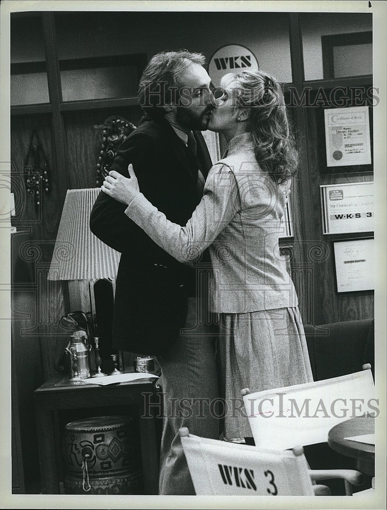 1984 Press Photo Michael Gross Actor Judith Light Actress Family Ties TV Show- Historic Images