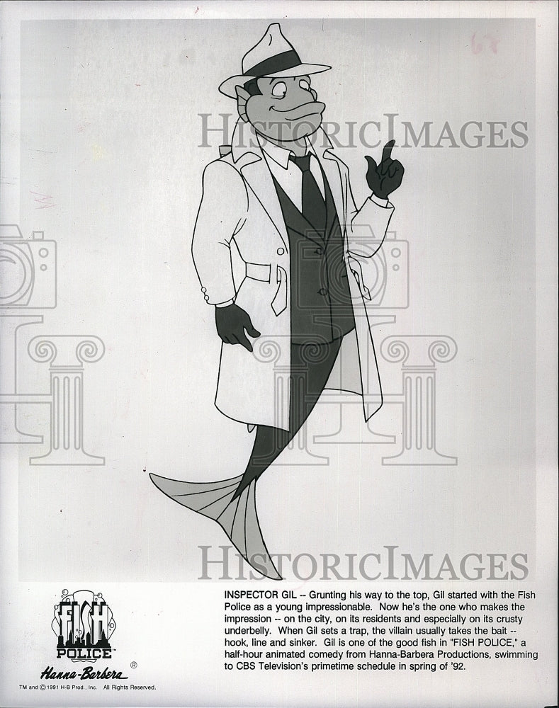 1991 Press Photo Scene from &quot;Fish Police&quot;- Historic Images