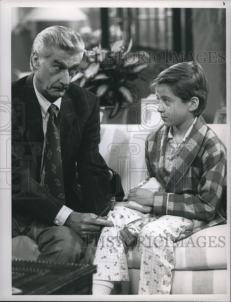 1990 Press Photo Empty Nest Actors Richard Mulligan Matthew Brooks - Historic Images