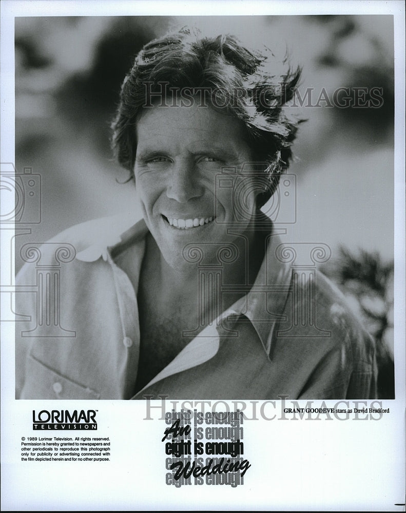 1989 Press Photo Grant Goodeve American Actor Eight Is Enough Wedding TV Special- Historic Images