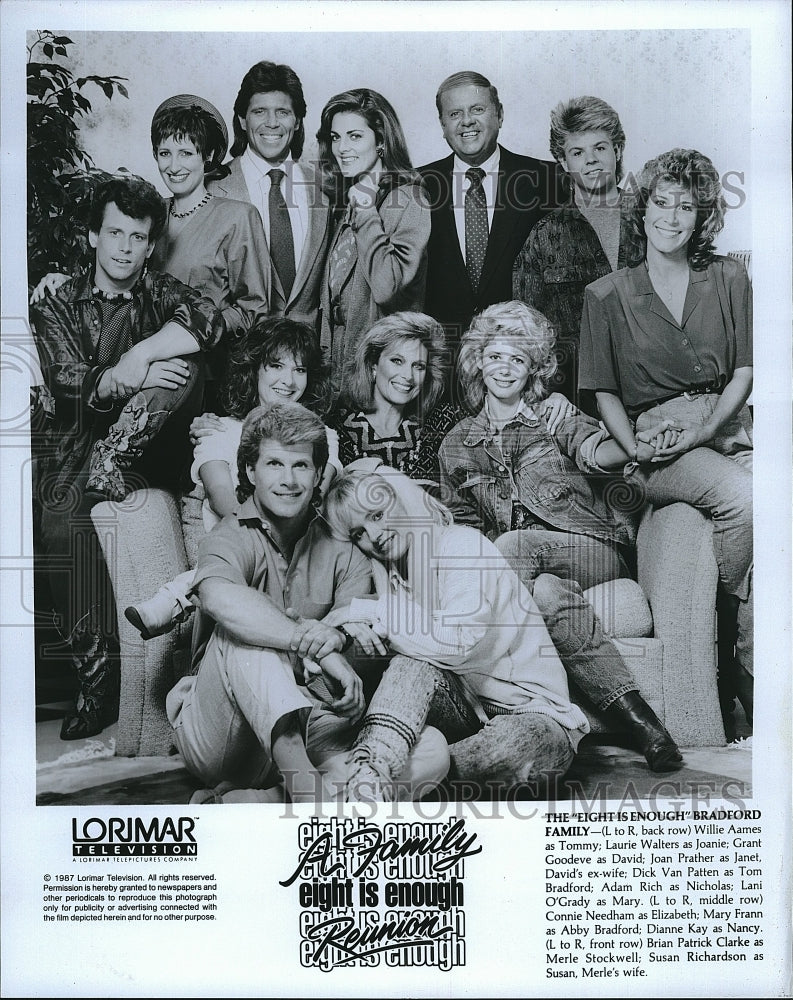 1987 Press Photo Eight is Enough Willie Aames Laurie Walters Grant Goodeve- Historic Images