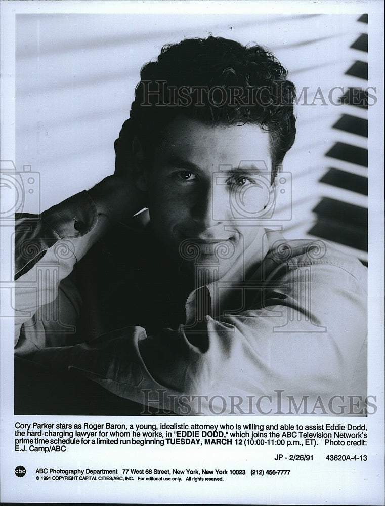 1991 Press Photo  &quot;Eddie Dodd&quot; starring  Cory Parker- Historic Images