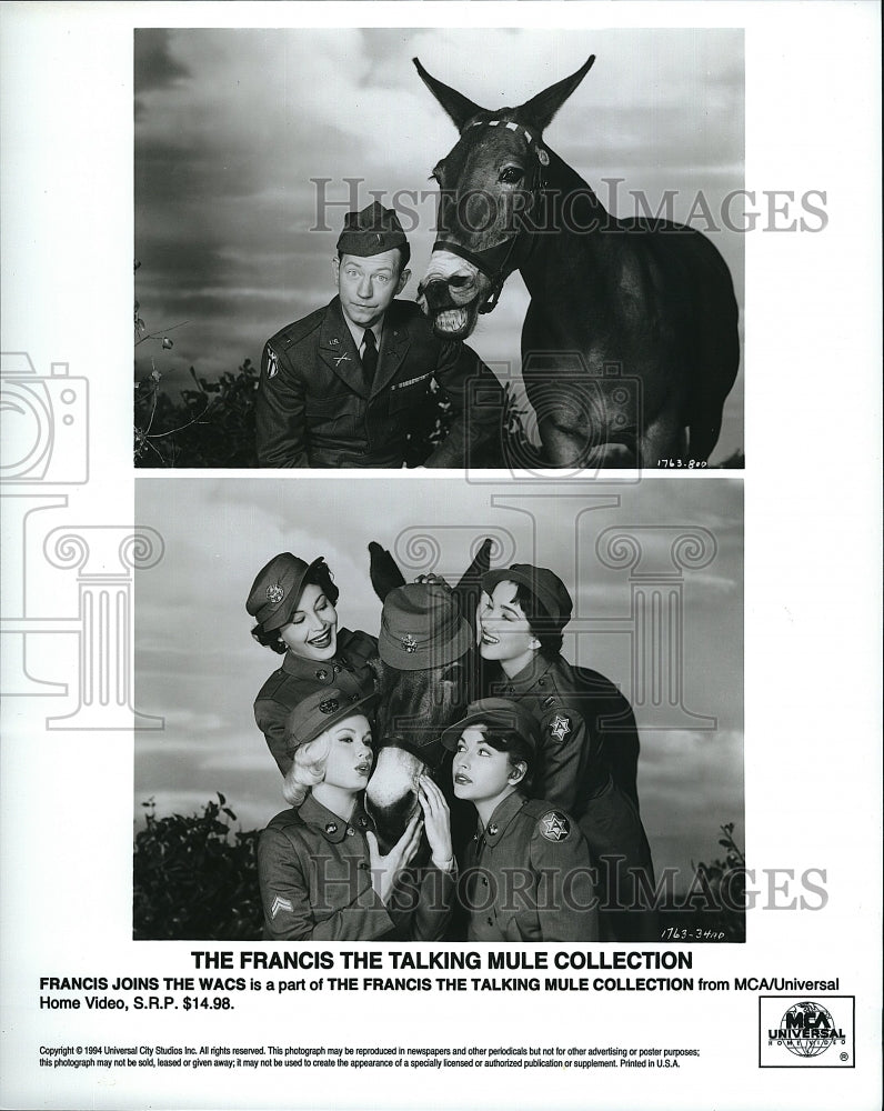 1994 Press Photo Scenes from &quot;Francis Joins the Wacs&quot; from &quot;The Francis The- Historic Images