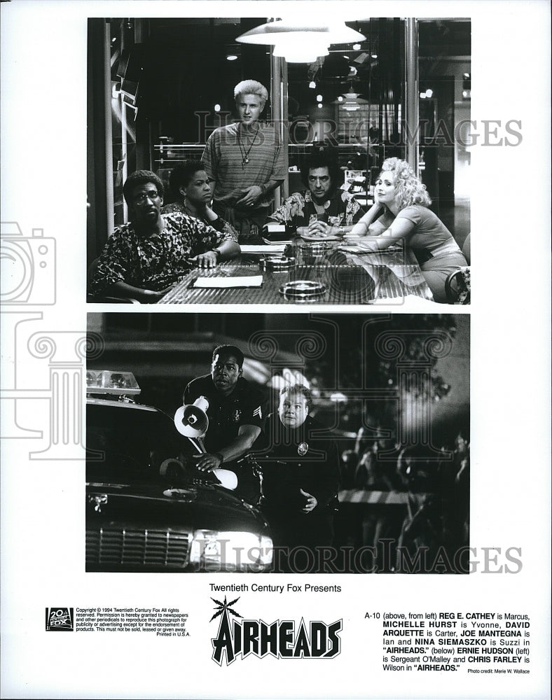 1994 Press Photo  &quot;Airheads&quot; Reg Cathey, M Hurst,David Arquetter,J Mantenga- Historic Images