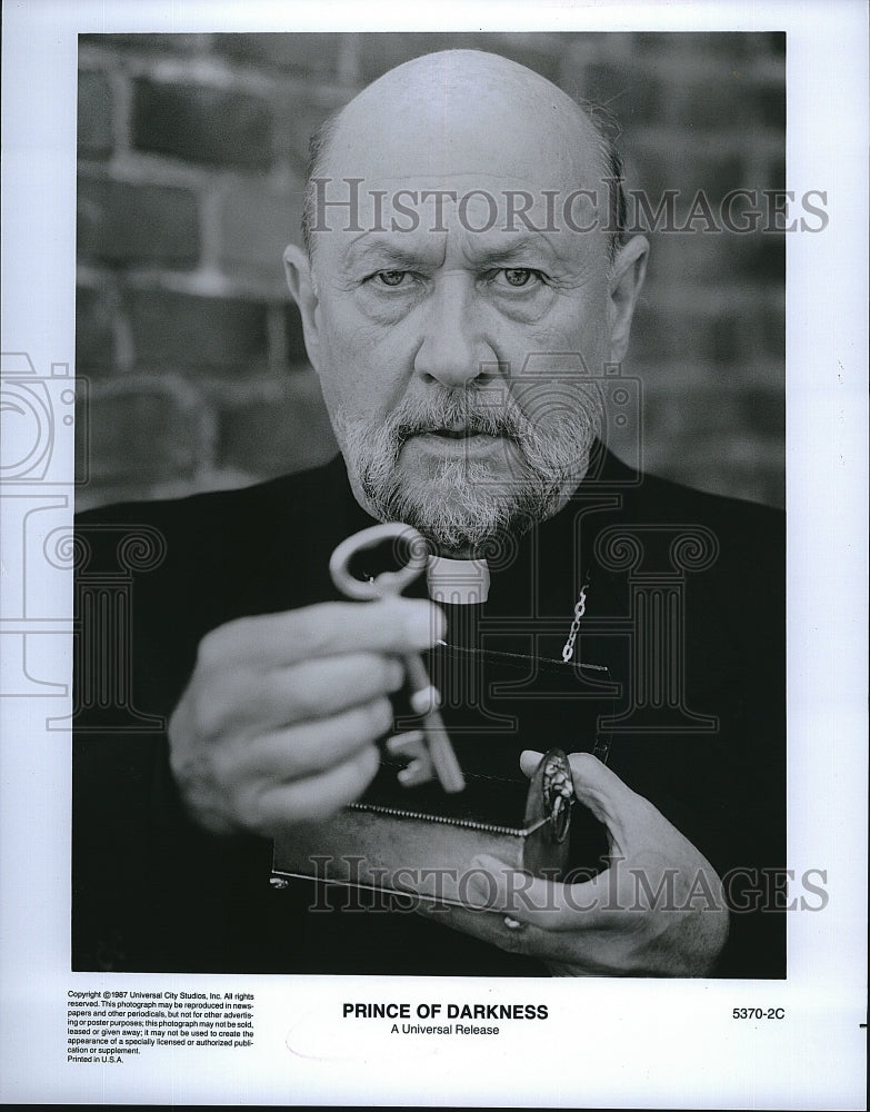 1987 Press Photo  &quot;Prince of Darkness&quot; Donald Pleasance- Historic Images